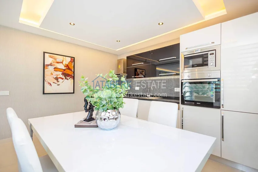 Purchase  2+1 garden duplex in Kestel on the beachfront - with new furniture and sea views 19 