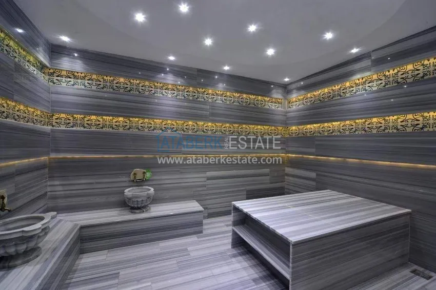 1+1 apartment with sea view in the Oba area - first line, furnished, suitable for a residence permit 19 