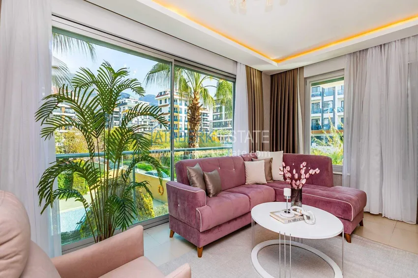 Purchase  2+1 garden duplex in Kestel on the beachfront - with new furniture and sea views 22 