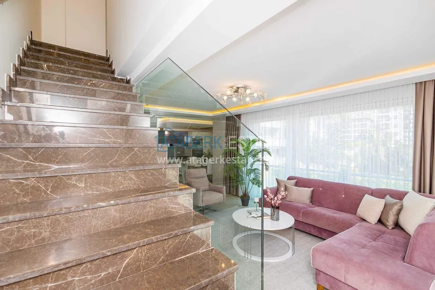 Purchase  2+1 garden duplex in Kestel on the beachfront - with new furniture and sea views 29 