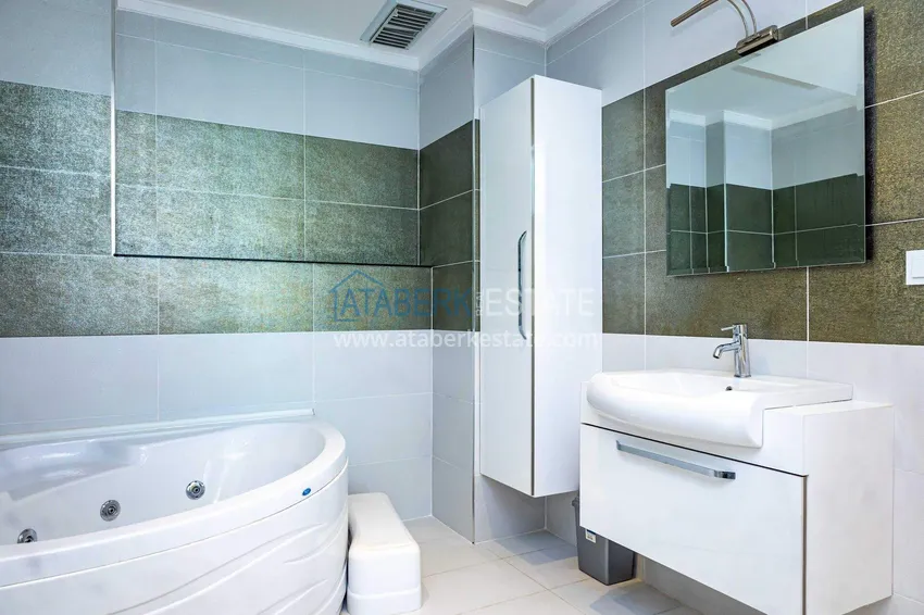 Purchase  2+1 garden duplex in Kestel on the beachfront - with new furniture and sea views 34 