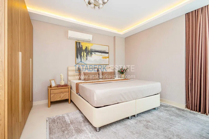 Purchase  2+1 garden duplex in Kestel on the beachfront - with new furniture and sea views 37 