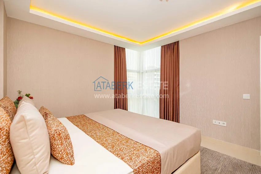 Purchase  2+1 garden duplex in Kestel on the beachfront - with new furniture and sea views 41 