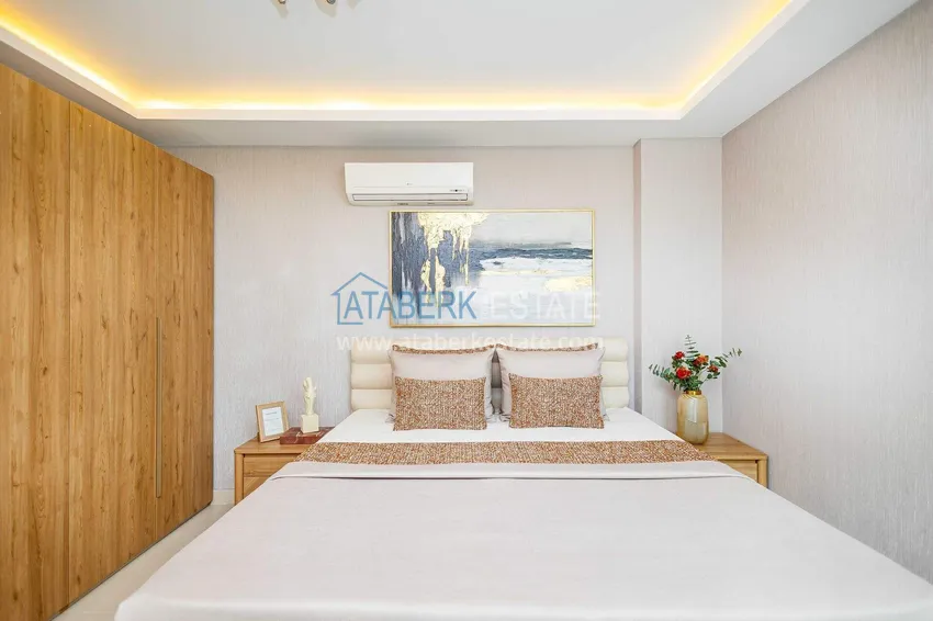 Purchase  2+1 garden duplex in Kestel on the beachfront - with new furniture and sea views 42 