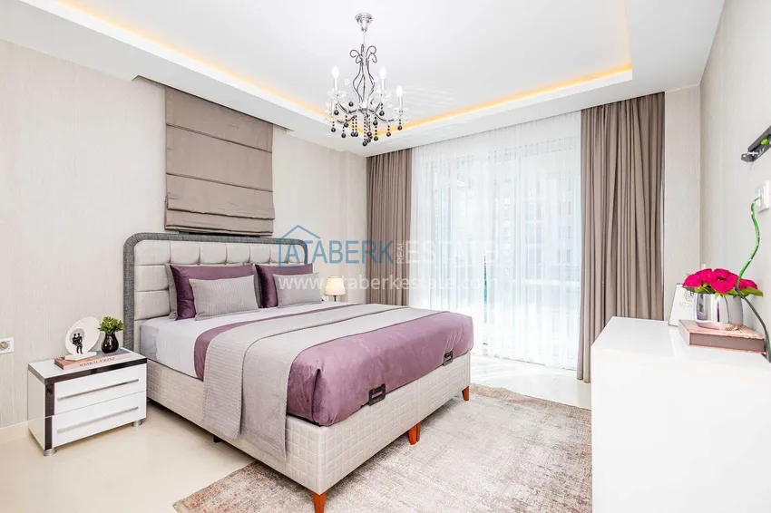 Purchase  2+1 garden duplex in Kestel on the beachfront - with new furniture and sea views 43 