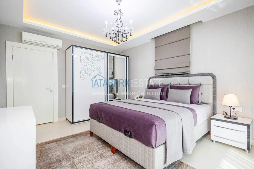 Purchase  2+1 garden duplex in Kestel on the beachfront - with new furniture and sea views 44 