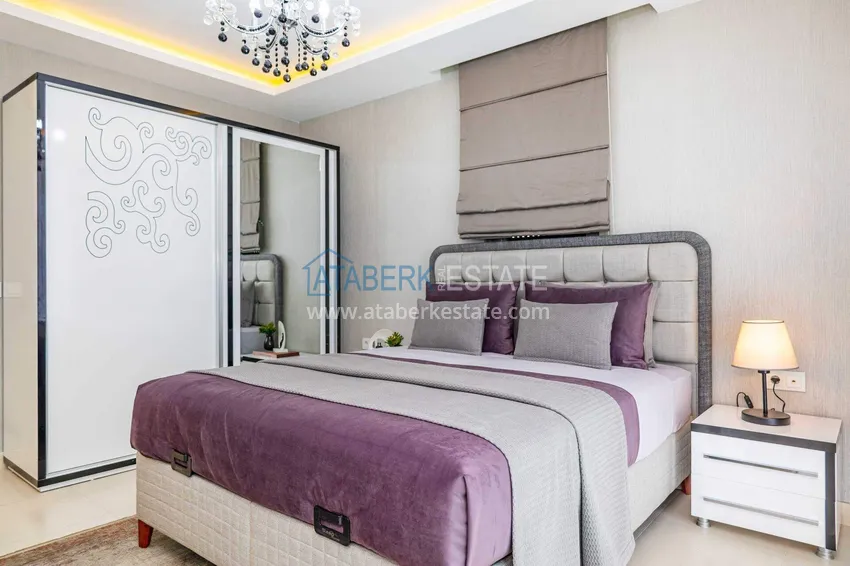 Purchase  2+1 garden duplex in Kestel on the beachfront - with new furniture and sea views 45 