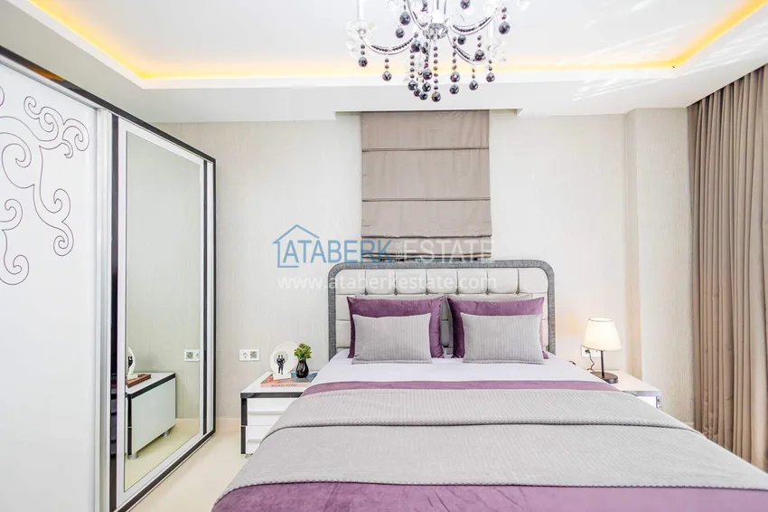 Purchase  2+1 garden duplex in Kestel on the beachfront - with new furniture and sea views 46 