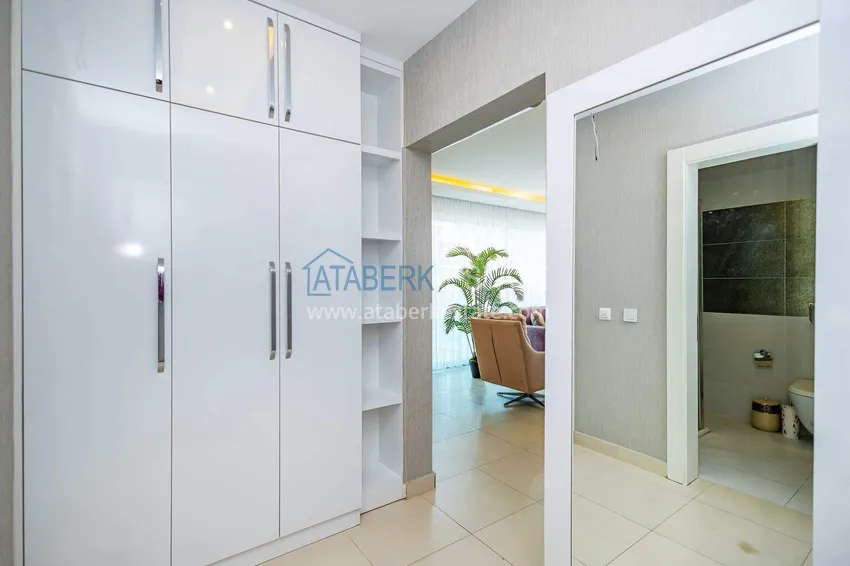 Purchase  2+1 garden duplex in Kestel on the beachfront - with new furniture and sea views 4 