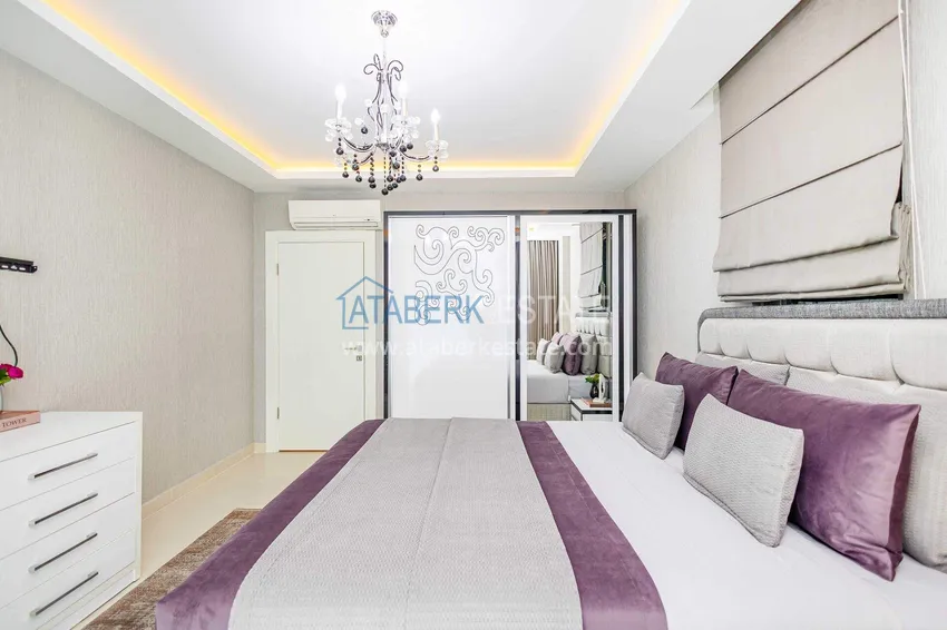 Purchase  2+1 garden duplex in Kestel on the beachfront - with new furniture and sea views 47 