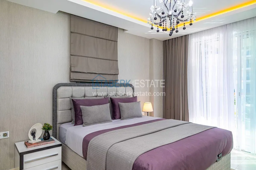 Purchase  2+1 garden duplex in Kestel on the beachfront - with new furniture and sea views 49 