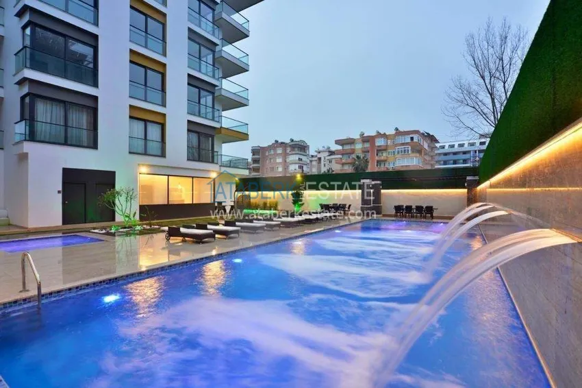 1+1 apartment with sea view in the Oba area - first line, furnished, suitable for a residence permit 4 