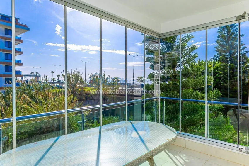 Purchase  2+1 garden duplex in Kestel on the beachfront - with new furniture and sea views 54 