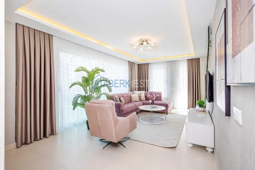 Purchase  2+1 garden duplex in Kestel on the beachfront - with new furniture and sea views 6 