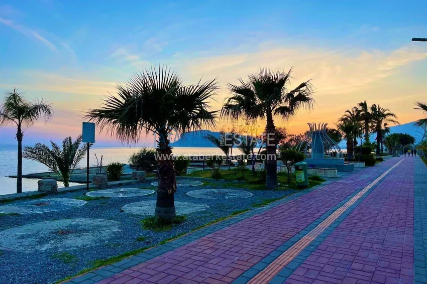 1+1 apartment with sea view in the Oba area - first line, furnished, suitable for a residence permit 6 