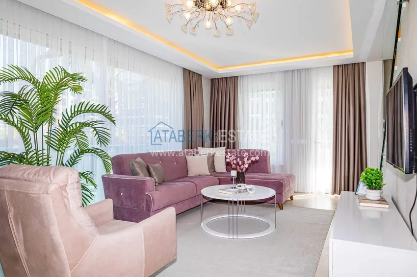 Purchase  2+1 garden duplex in Kestel on the beachfront - with new furniture and sea views 8 