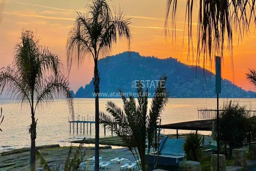 1+1 apartment with sea view in the Oba area - first line, furnished, suitable for a residence permit 8 