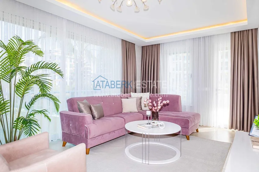 Purchase  2+1 garden duplex in Kestel on the beachfront - with new furniture and sea views 9 