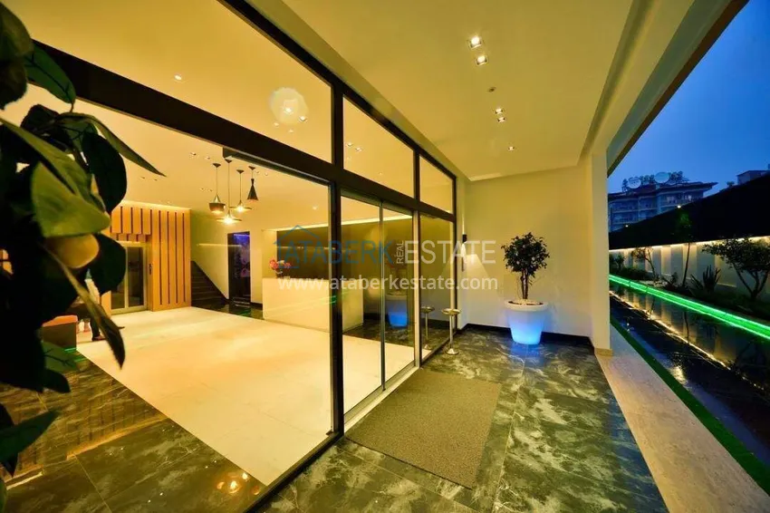 1+1 apartment with sea view in the Oba area - first line, furnished, suitable for a residence permit 9 