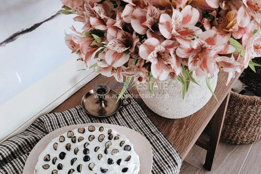 Purchase  Designer 2+1 apartment with sea view in Kargicak - from owner, 300 meters to the beach 19 