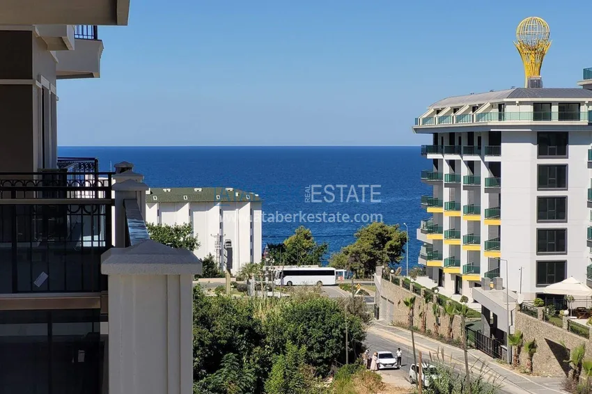 Purchase  Designer 2+1 apartment with sea view in Kargicak - from owner, 300 meters to the beach 20 