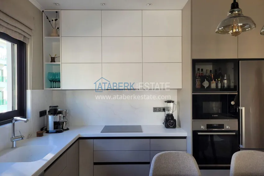 Purchase  Designer 2+1 apartment with sea view in Kargicak - from owner, 300 meters to the beach 4 