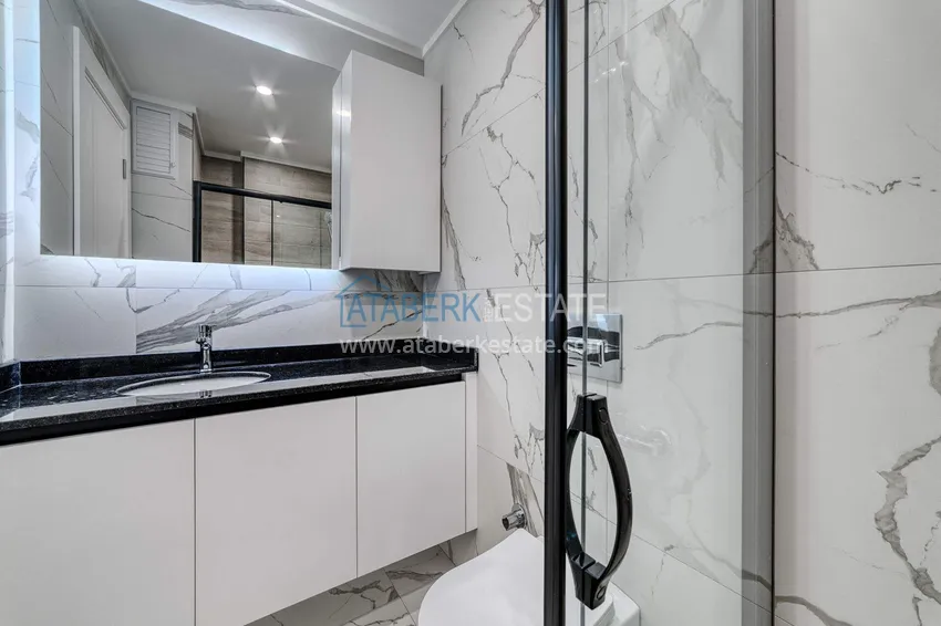 Purchase Newly furnished 1+1 apartment in Avsallar - complex with a short-term rental license 11