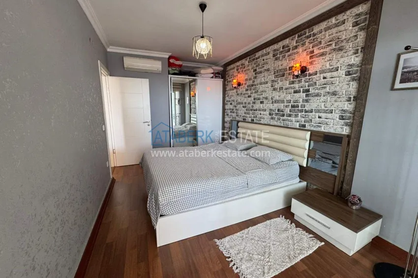 Purchase 1+1 apartment with sea view and furniture in Cikcilli, Alanya — offer from the owner 12 