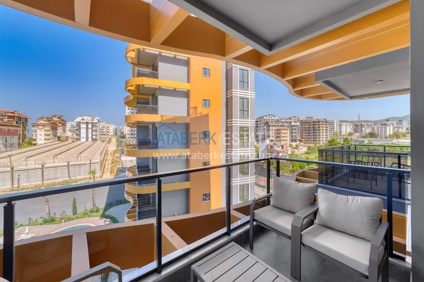 Purchase Newly furnished 1+1 apartment in Avsallar - complex with a short-term rental license 13