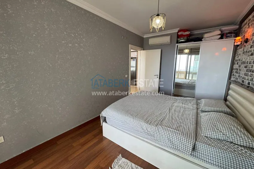 Purchase 1+1 apartment with sea view and furniture in Cikcilli, Alanya — offer from the owner 13 