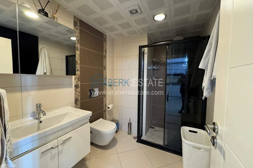 Purchase 1+1 apartment with sea view and furniture in Cikcilli, Alanya — offer from the owner 15 