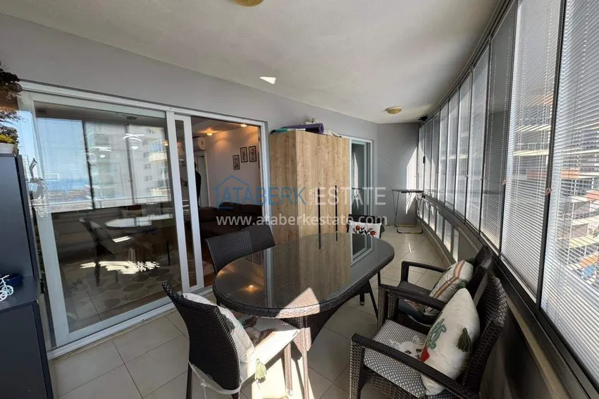 Purchase 1+1 apartment with sea view and furniture in Cikcilli, Alanya — offer from the owner 17 