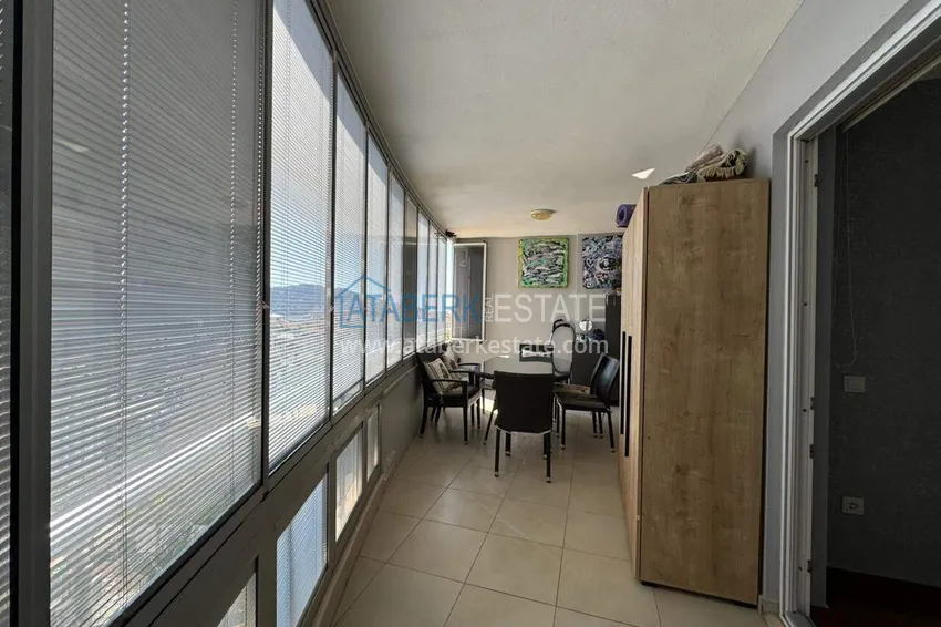 Purchase 1+1 apartment with sea view and furniture in Cikcilli, Alanya — offer from the owner 18 
