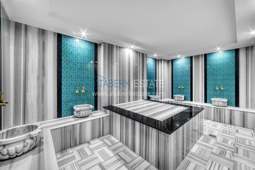 Newly furnished 1+1 apartment in Avsallar - complex with a short-term rental license 22