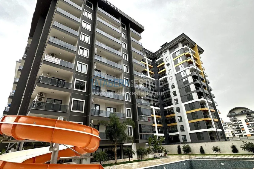 1+1 apartment with new furniture in Mahmutlar - 400 meters from the sea, Ataturk Street 3 