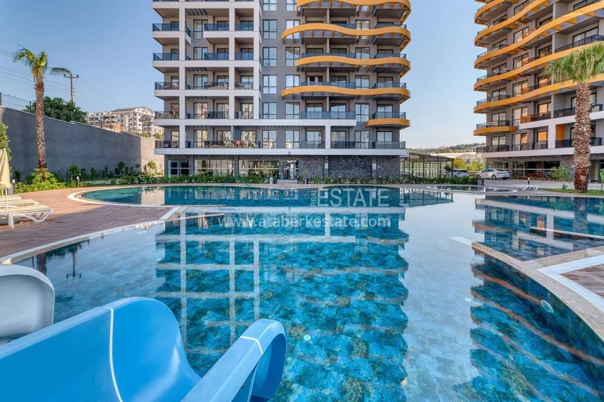 Newly furnished 1+1 apartment in Avsallar - complex with a short-term rental license 5