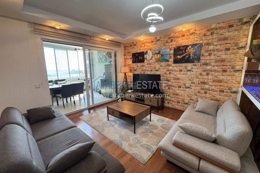 Purchase 1+1 apartment with sea view and furniture in Cikcilli, Alanya — offer from the owner 7 