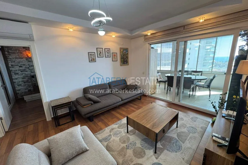 Purchase 1+1 apartment with sea view and furniture in Cikcilli, Alanya — offer from the owner 8 