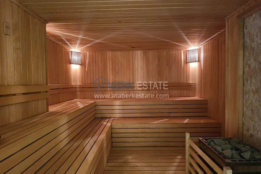 Apartment 1+1 on the first line in Mahmutlar — furnished and with sea views in a five-star hotel-level complex 31 