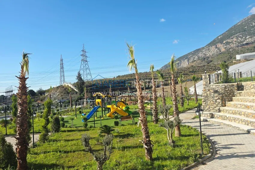 1+1 apartment with mountain views in Mahmutlar - a new residential complex with a transfer to the sea 10 