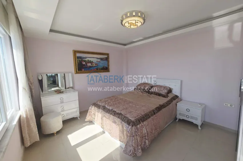 Purchase 3+1 duplex apartment with furniture in Mahmutlar — two glazed balconies and panoramic sea views 17 