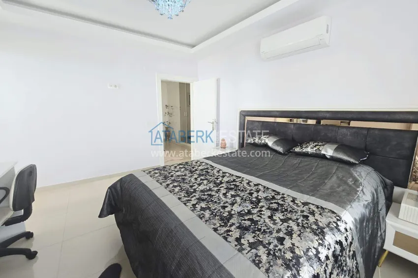 Purchase 3+1 duplex apartment with furniture in Mahmutlar — two glazed balconies and panoramic sea views 21 