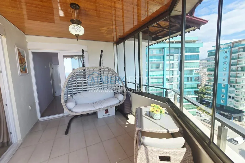 Purchase 3+1 duplex apartment with furniture in Mahmutlar — two glazed balconies and panoramic sea views 26 