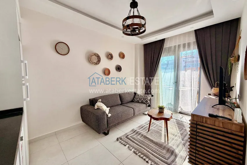Purchase  Turnkey one-bedroom apartment in Alanya, Mahmutlar district 2 