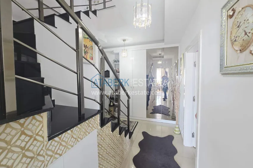 Purchase 3+1 duplex apartment with furniture in Mahmutlar — two glazed balconies and panoramic sea views 2 