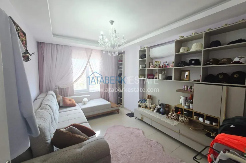 Purchase 3+1 duplex apartment with furniture in Mahmutlar — two glazed balconies and panoramic sea views 4 