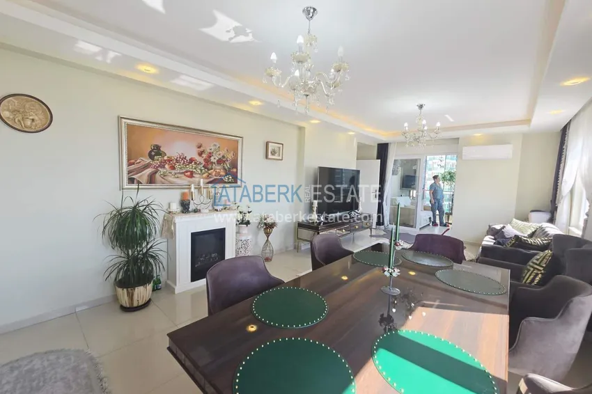 Purchase 3+1 duplex apartment with furniture in Mahmutlar — two glazed balconies and panoramic sea views 7 