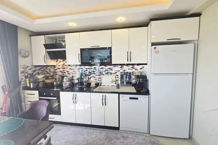 Purchase 3+1 duplex apartment with furniture in Mahmutlar — two glazed balconies and panoramic sea views 9 