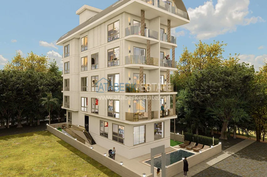 Apartments from the developer in the center of Alanya - 50 meters from Cleopatra beach, installments, citizenship 1