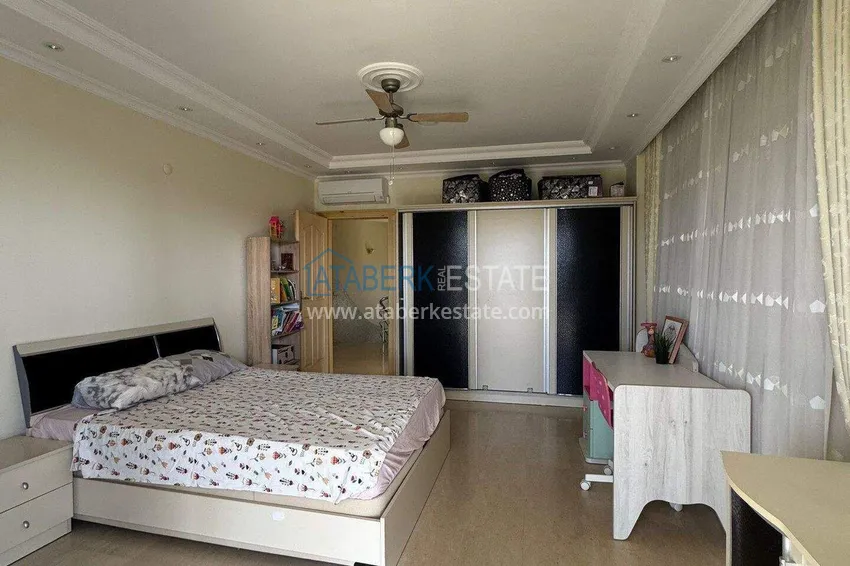 Purchase Two-story 3+1 villa in Konakli — furnished and with sea views in a cottage complex 15 